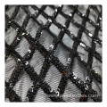 embroidered mesh material sequin black diamond embroidered sequin mesh fabric embroidery on spandex